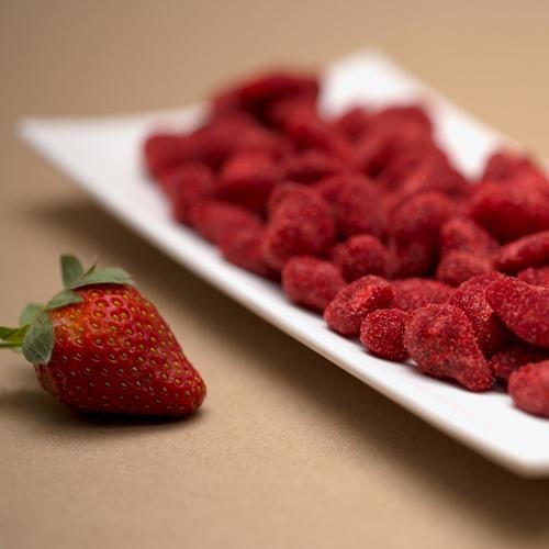 Fresa deshidratada con chamoy